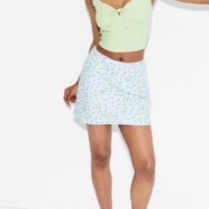 Floral Mini Skirt